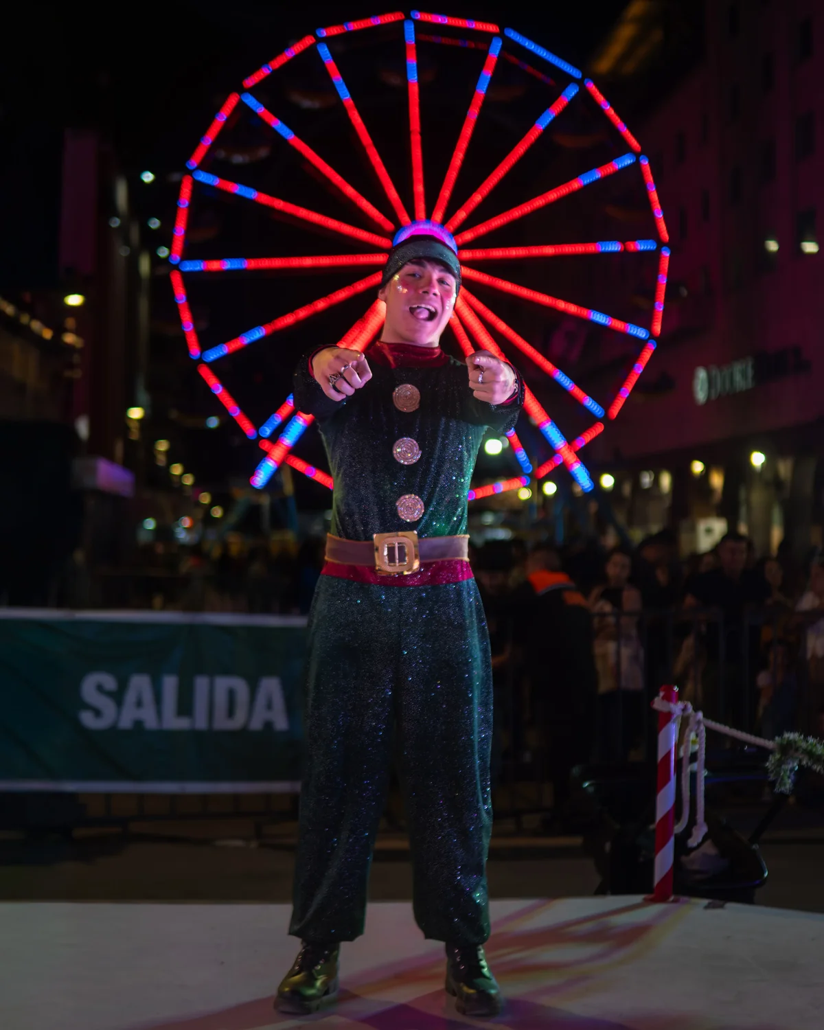 Iluminación LED navideña en el centro histórico de Guadalajara 2025 — fotografía de evento Kaptur